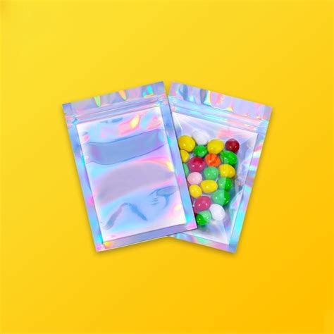 holographic mylar bags.